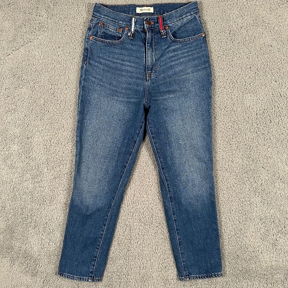 Madewell Denim - Madewell Jeans Women's 26 Blue Denim Mom Jean High Rise Tapered Custom Design